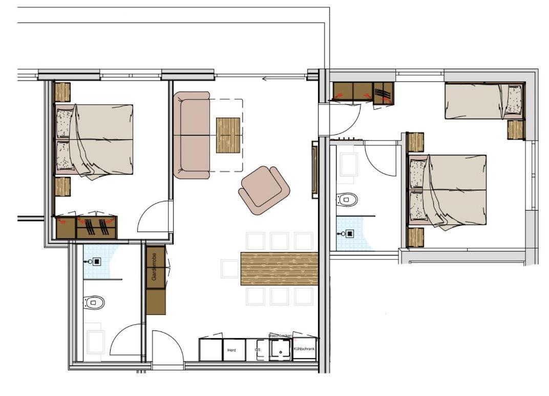Appartement Pension Strolz Bichlbach Exteriér fotografie